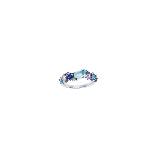 Anillo de plata con circonitas