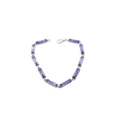 Pulsera de plata con circonitas