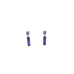 Pendientes de plata con circonitas