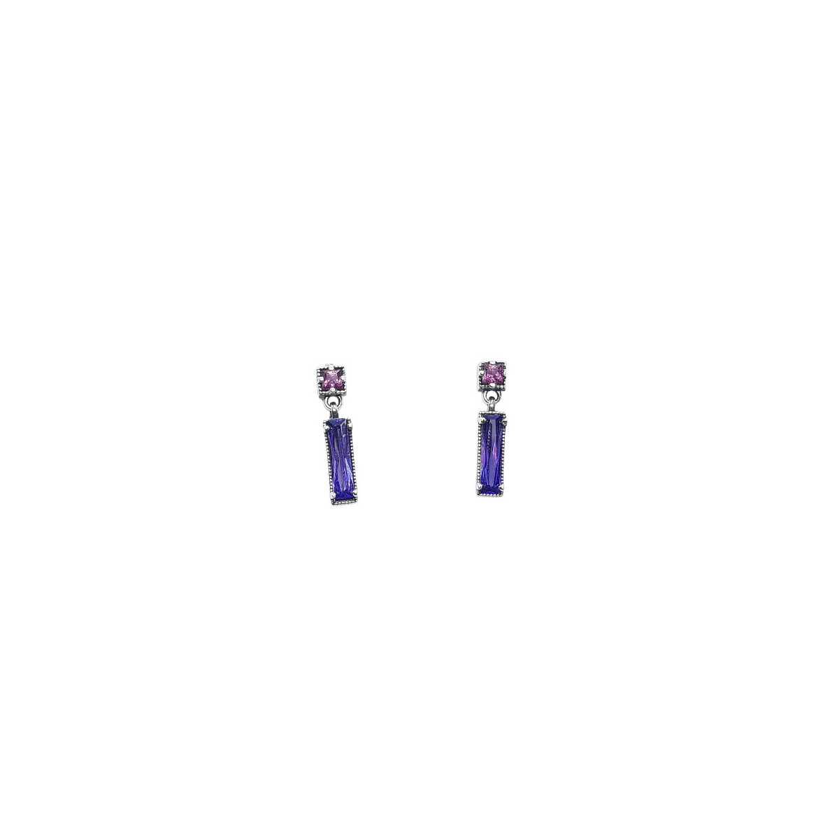 Pendientes de plata con circonitas