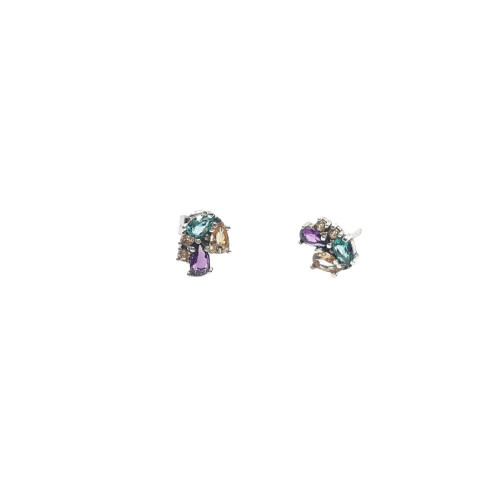 Pendientes de plata con circonitas