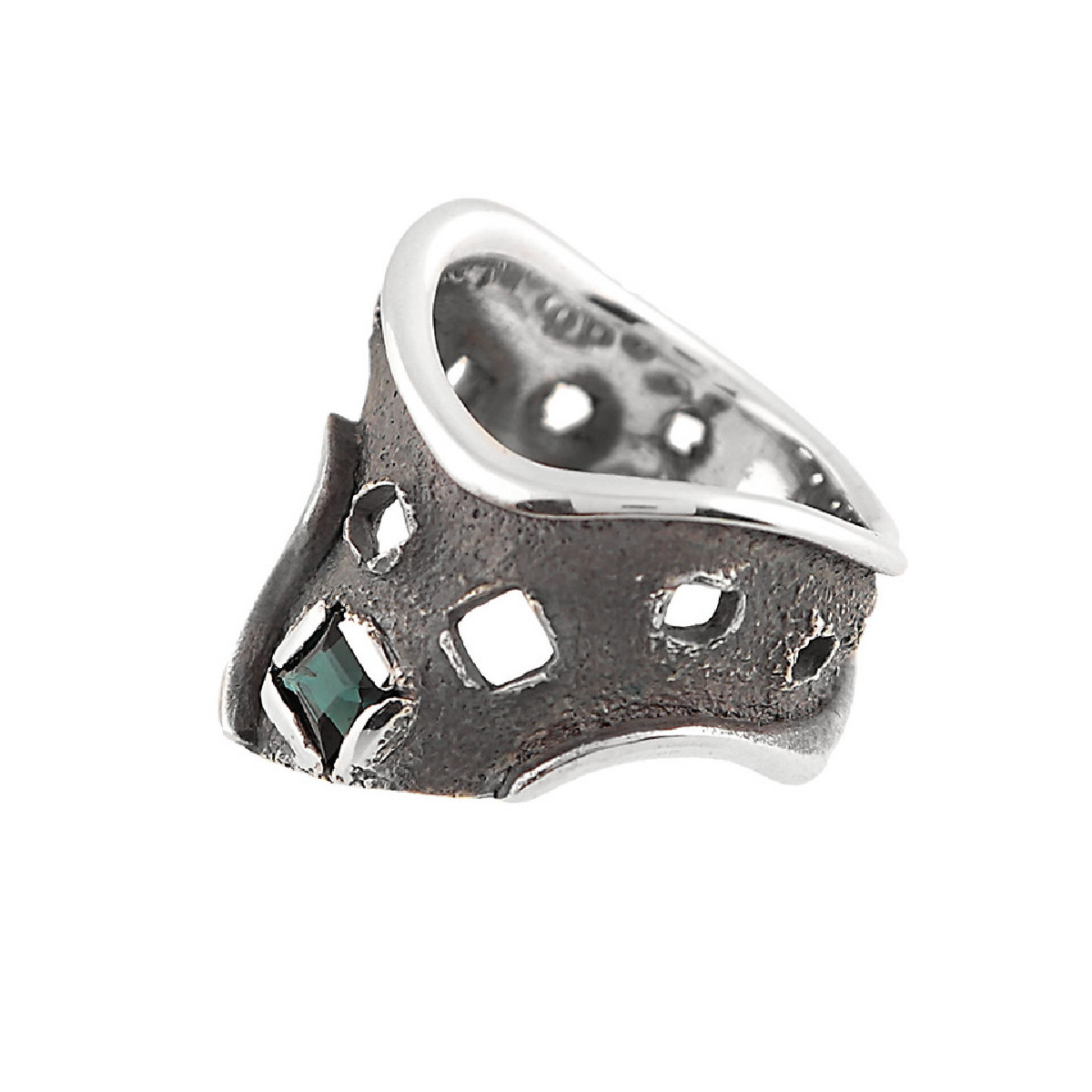 Anillo de plata con turmalina