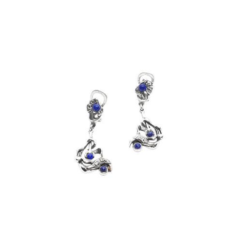 Pendientes de plata con lapislázuli