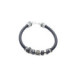 Pulsera de plata y cuero