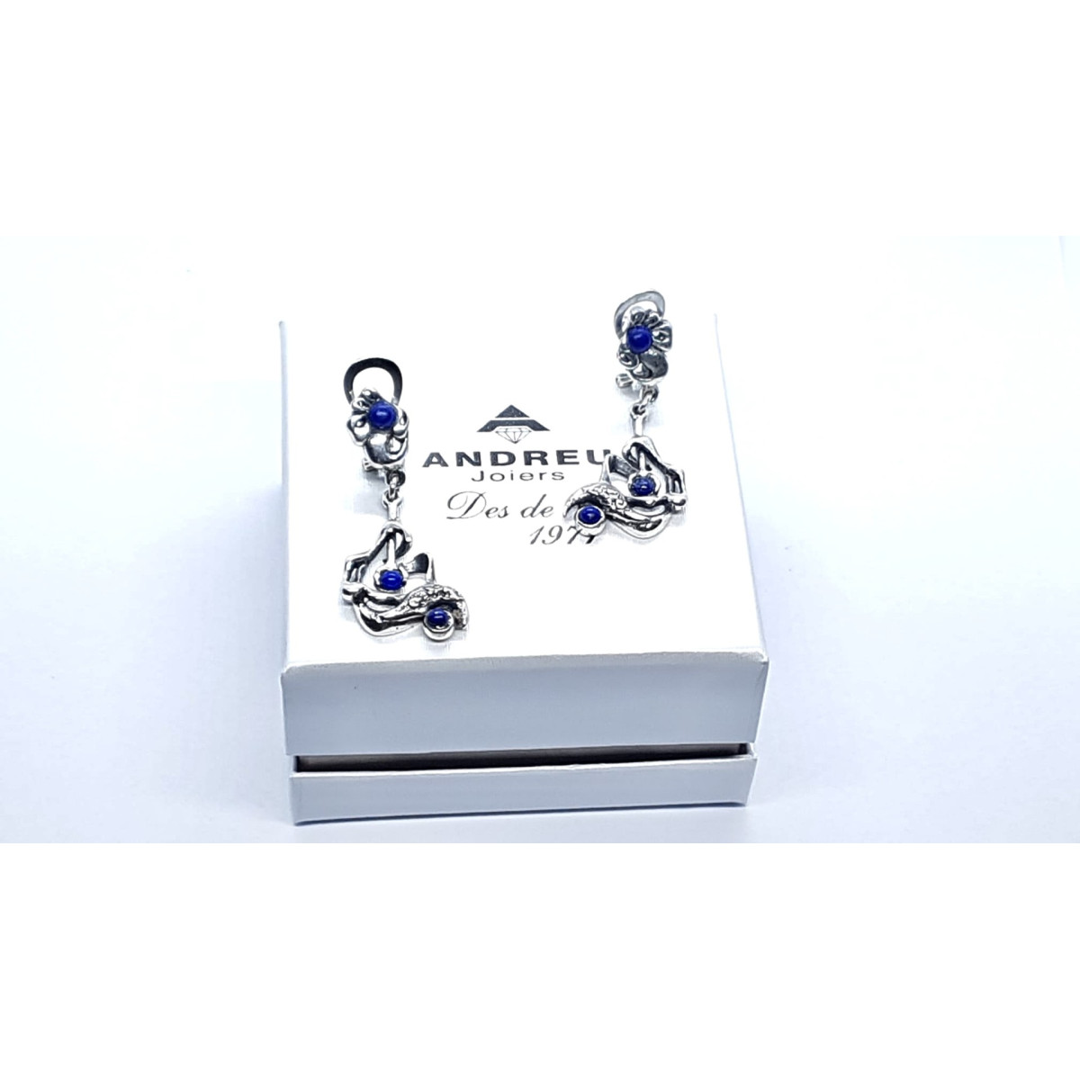 Pendientes de plata con lapislázuli