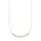 Collar de plata chapada con circonitas blancas