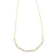 Collar de plata chapada con circonitas blancas