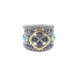 Anillo de plata con circonitas marrones