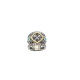 Anillo de plata con circonitas marrones
