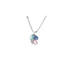 Collar de plata con circonitas