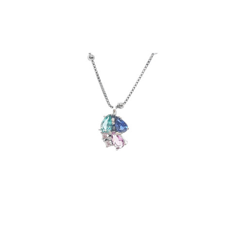 Collar de plata con circonitas
