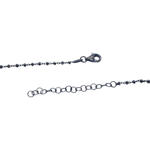 Collar de plata con circonitas