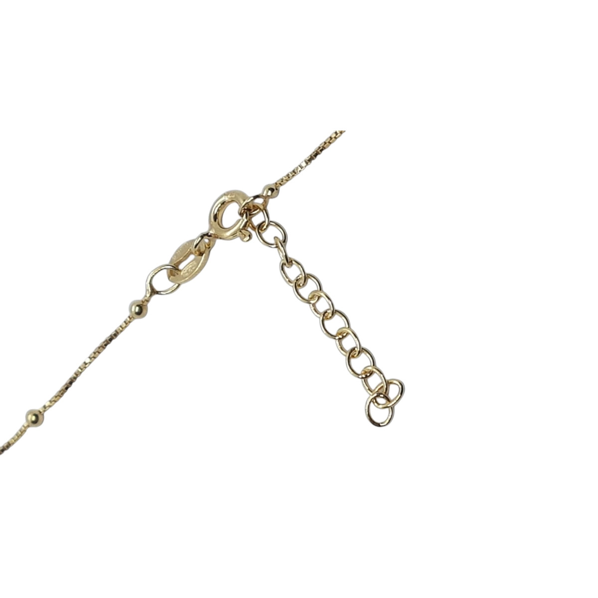 Collar de plata chapada con circonitas