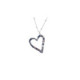 Collar de plata con forma de corazón