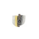 Anillo de plata con circonitas marrones