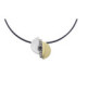 Collar de plata con circonitas marrones