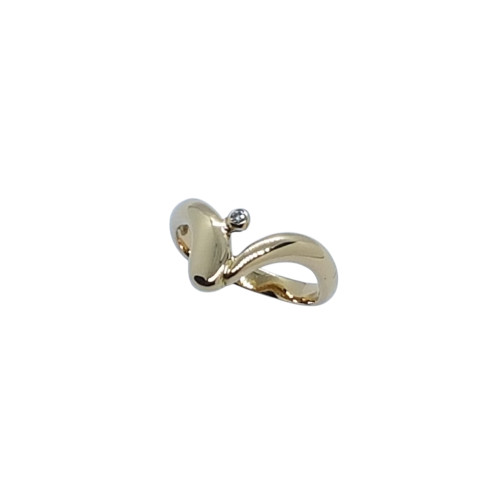 ANILLO DE ORO AMARILLO Y DIAMANTE
