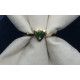 ANILLO DE ORO AMARILLO y Turmalina verde