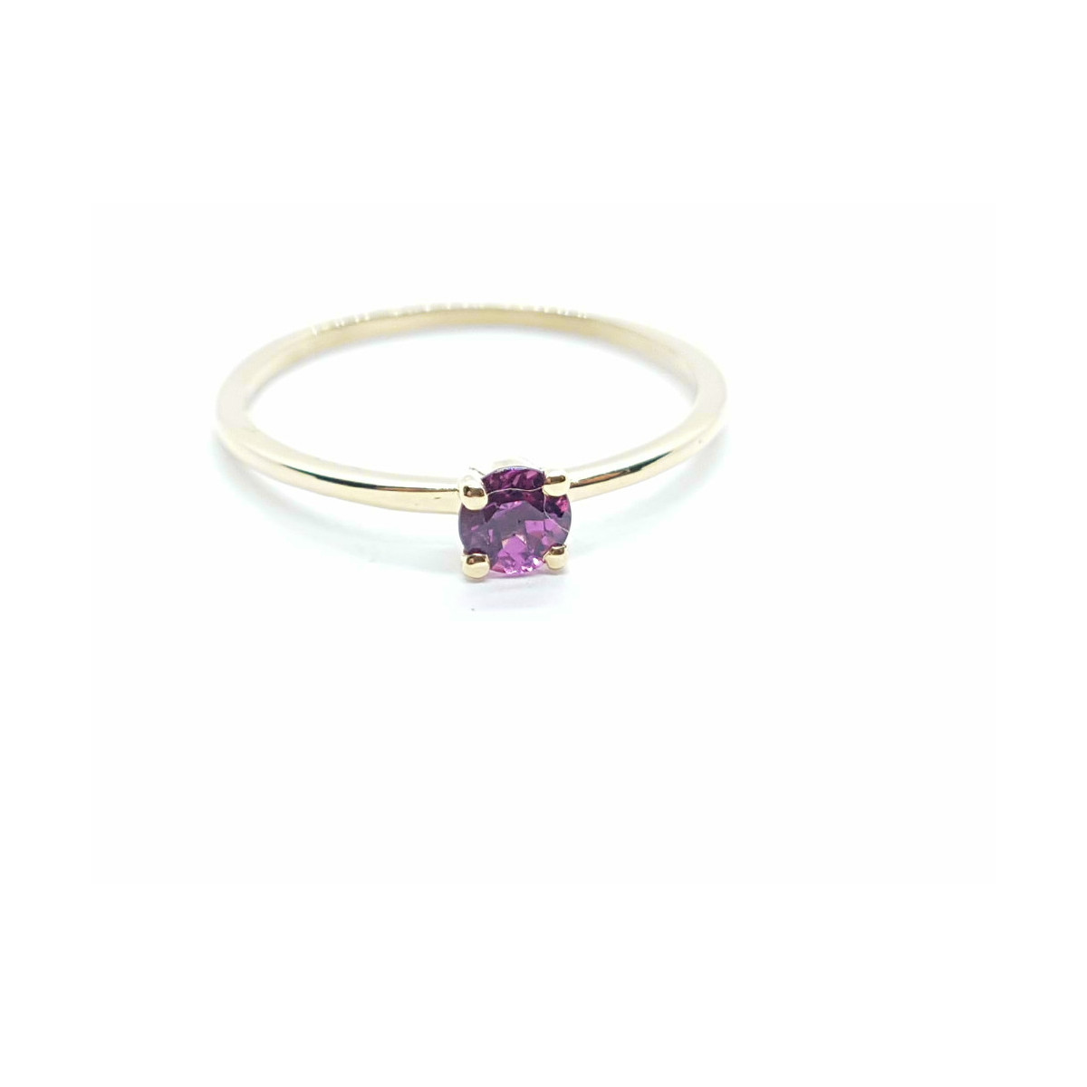ANILLO DE ORO AMARILLO y Turmalina rosa