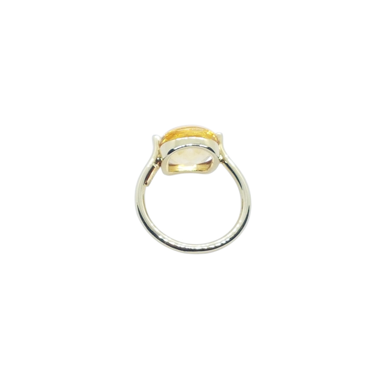 ANILLO DE ORO AMARILLO y citrino