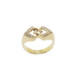 ANILLO DE ORO AMARILLO Y DIAMANTES