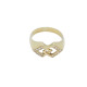 ANILLO DE ORO AMARILLO Y DIAMANTES