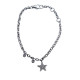 Pulsera de oro blanco con  estrella de diamantes