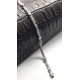 Pulsera Rivière de oro blanco y Diamantes