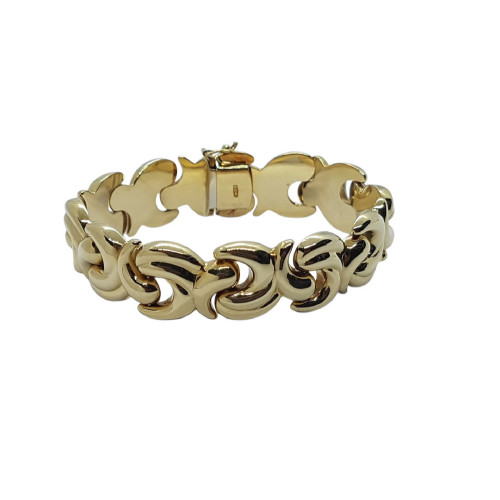 Pulsera articulada de oro amarillo