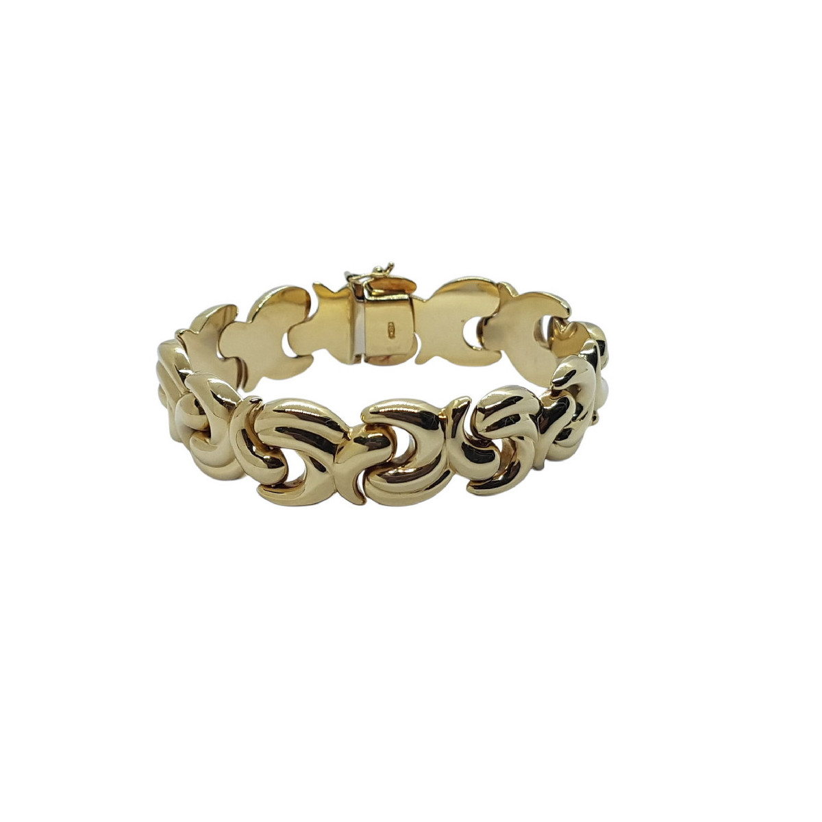 Pulsera articulada de oro amarillo