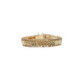 Pulsera de oro amarillo con decoración floral