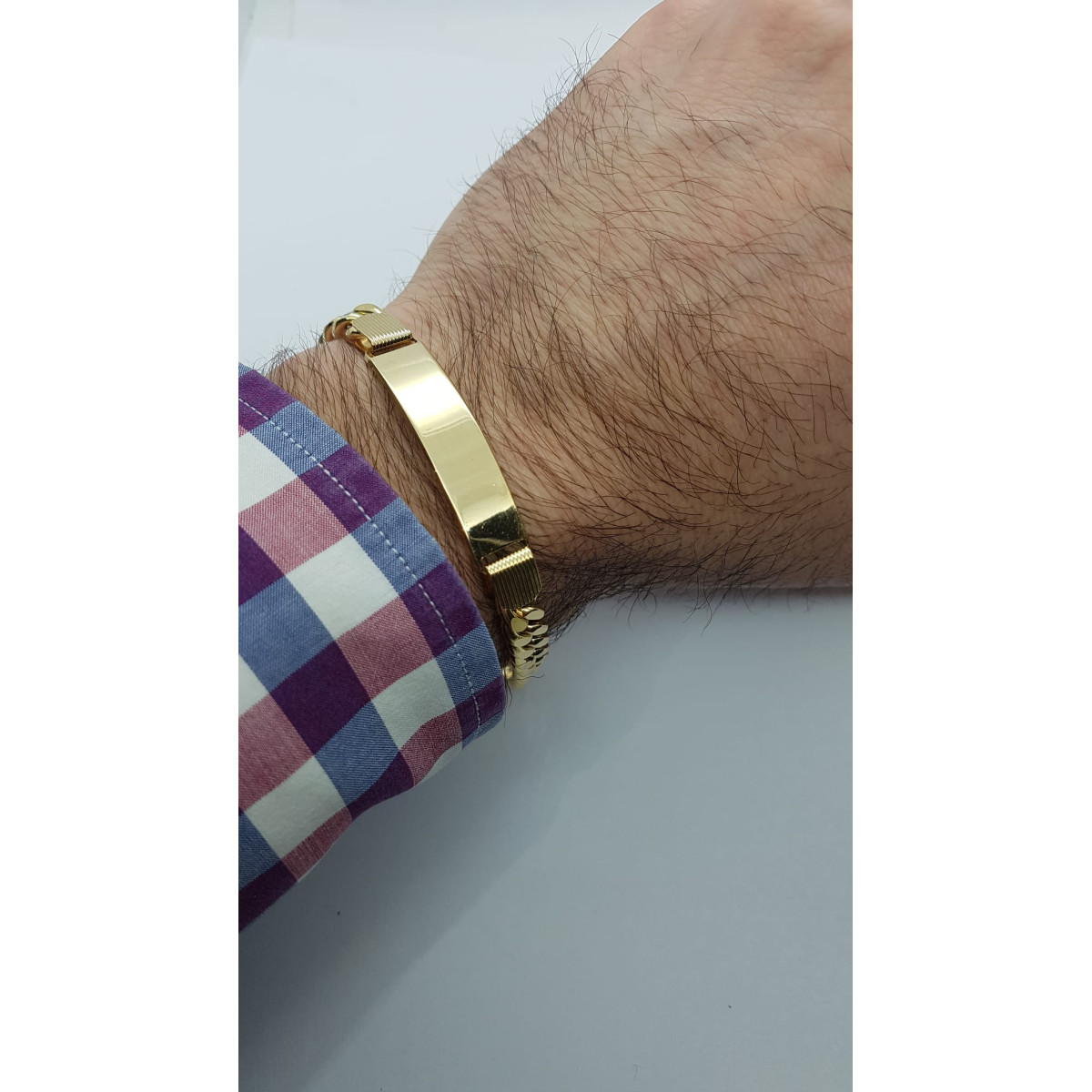 Pulsera nomeolvides de oro amarillo