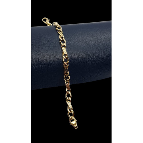 Pulsera articulada de oro amarillo