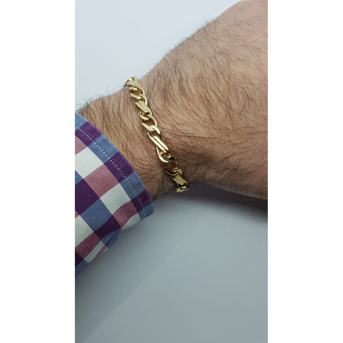 Pulsera articulada de oro amarillo