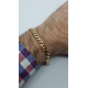Pulsera barbada de oro amarillo