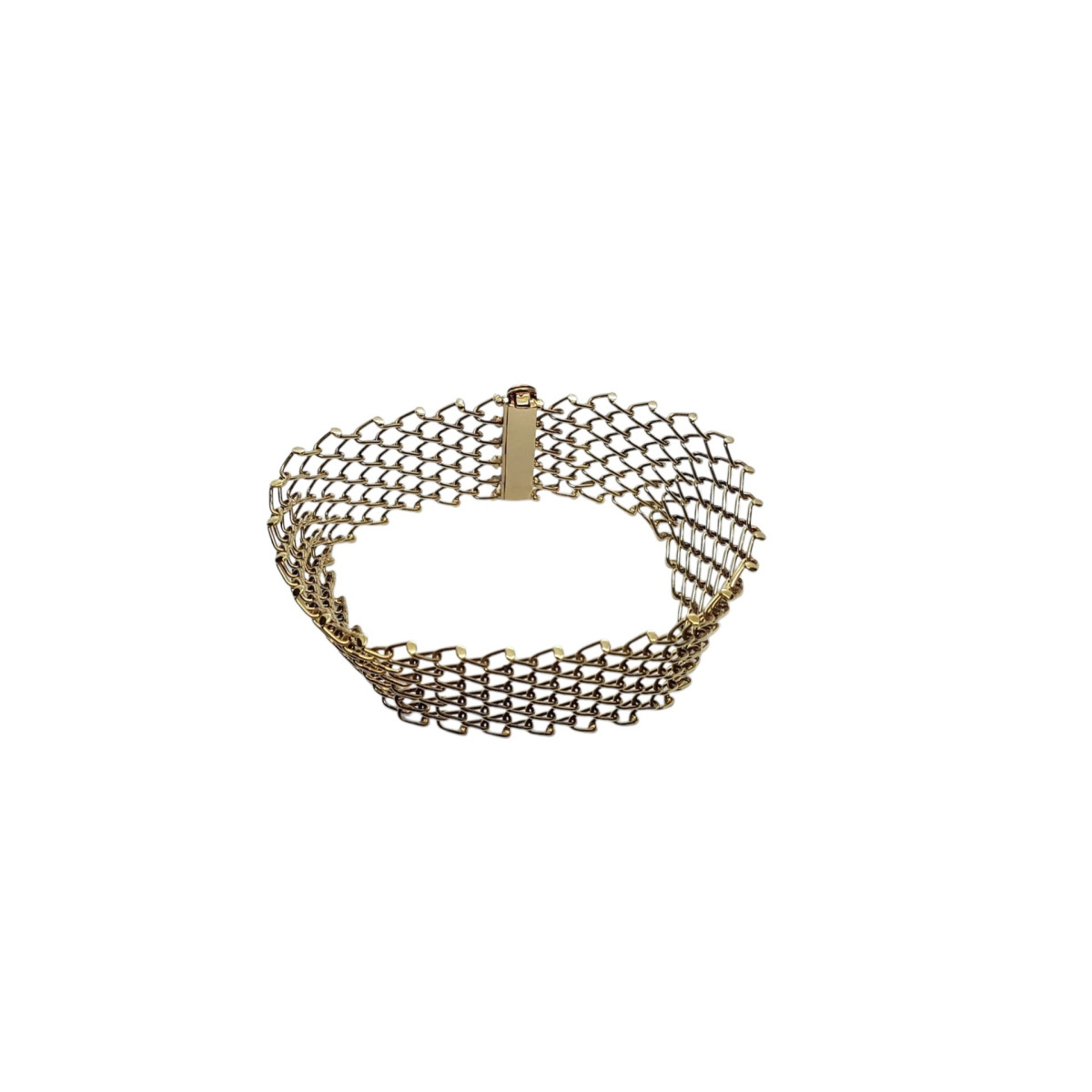 Pulsera articulada de oro amarillo