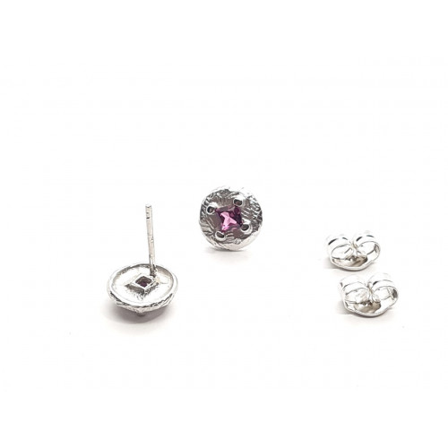 Pendientes de plata con turmalina