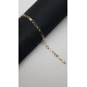 Pulsera articulada de oro amarillo y oro blanco