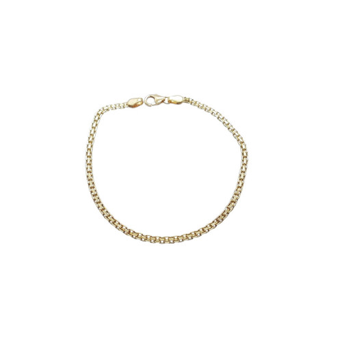 Pulsera maciza y articulada de oro amarillo