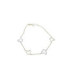 Pulsera articulada de oro amarillo y blanco con mariposas
