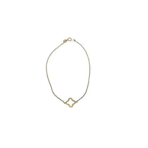 Pulsera maciza y articulada de oro amarillo