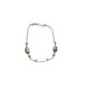 Pulsera nomeolvides de oro amarillo y perlas naturales cultivadas