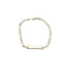 Pulsera nomeolvides de oro amarillo y oro blanco