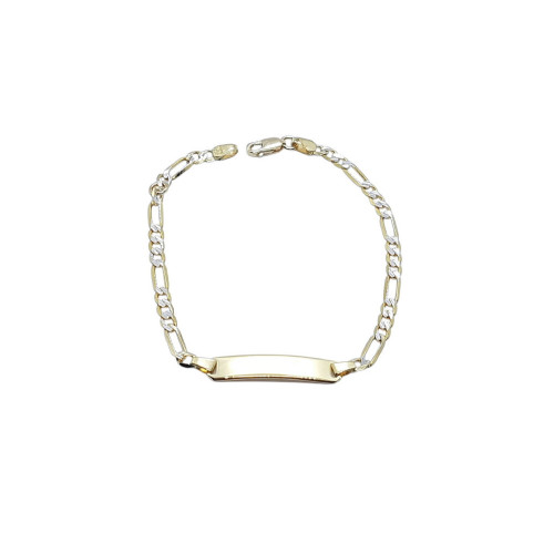 Pulsera nomeolvides de oro amarillo y oro blanco