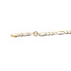 Pulsera nomeolvides de oro amarillo y oro blanco