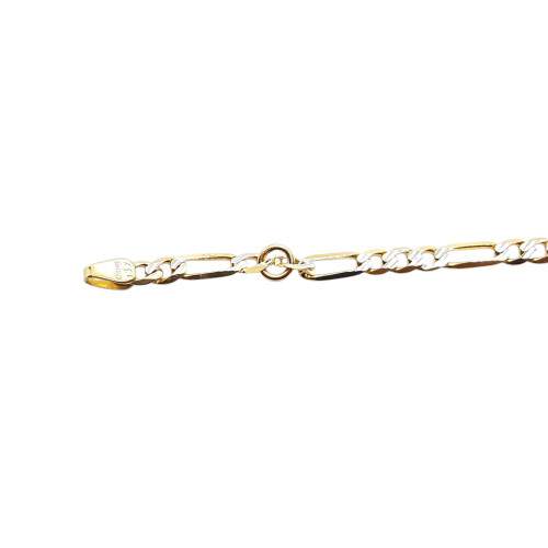 Pulsera nomeolvides de oro amarillo y oro blanco