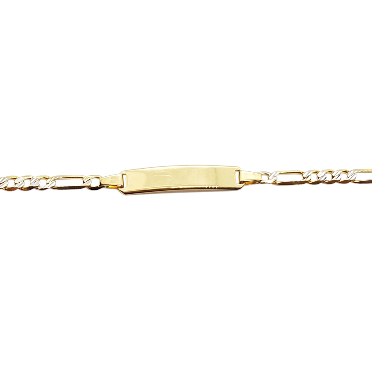 Pulsera nomeolvides de oro amarillo y oro blanco