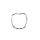 Pulsera articulada de oro blanco con motivos marinos