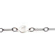 Pulsera articulada de oro blanco con motivos marinos
