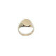 Sello oval de oro amarillo